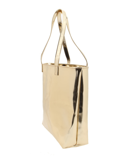 WEGO（ウィゴー）の「WEGO/メタリックトートバッグ（トートバッグ・レディース・シルバー/ゴールド・FREE）」の6枚目の写真