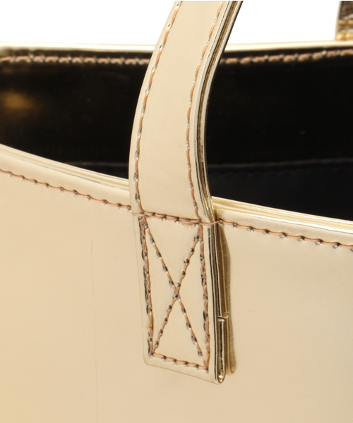 WEGO（ウィゴー）の「WEGO/メタリックトートバッグ（トートバッグ・レディース・シルバー/ゴールド・FREE）」の3枚目の写真