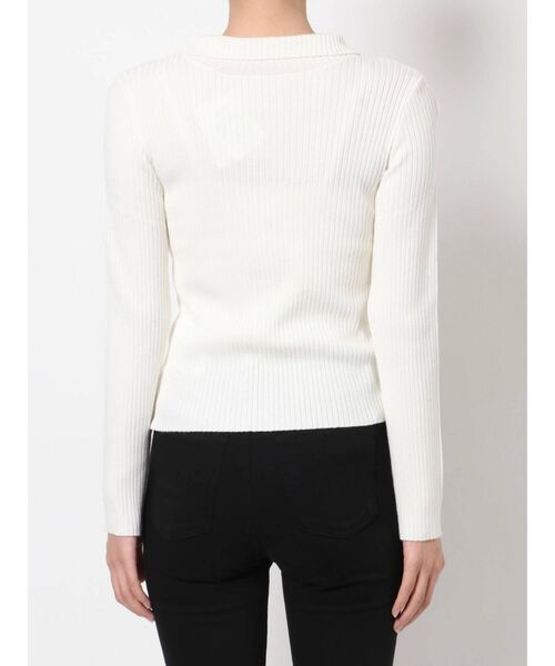 MERCURYDUO(マーキュリーデュオ)の「3WAYボタンデザインニット(ニット/セーター・レディース・オフホワイト/ブラック/ピンク/ベージュ・FREE)」の8枚目の写真