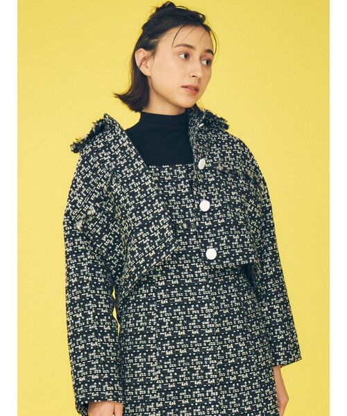 MERCURYDUO(マーキュリーデュオ)の「3WAYボタンデザインニット(ニット/セーター・レディース・オフホワイト/ブラック/ピンク/ベージュ・FREE)」の16枚目の写真