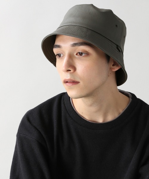 RAGEBLUE（レイジブルー）の「レザータッチバケットハット/266058（ハット・メンズ・ブラック/ダークグレー/ダークブラウン・FREE）」の4枚目の写真