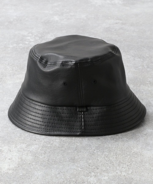 RAGEBLUE（レイジブルー）の「レザータッチバケットハット/266058（ハット・メンズ・ブラック/ダークグレー/ダークブラウン・FREE）」の16枚目の写真