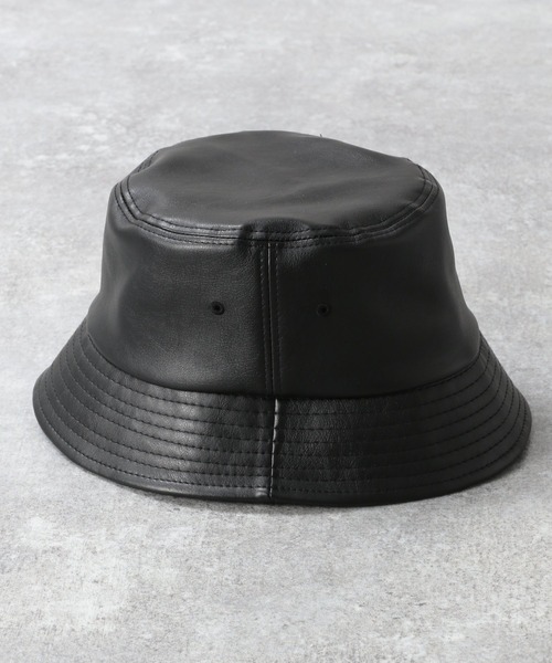RAGEBLUE（レイジブルー）の「レザータッチバケットハット/266058（ハット・メンズ・ブラック/ダークグレー/ダークブラウン・FREE）」の15枚目の写真