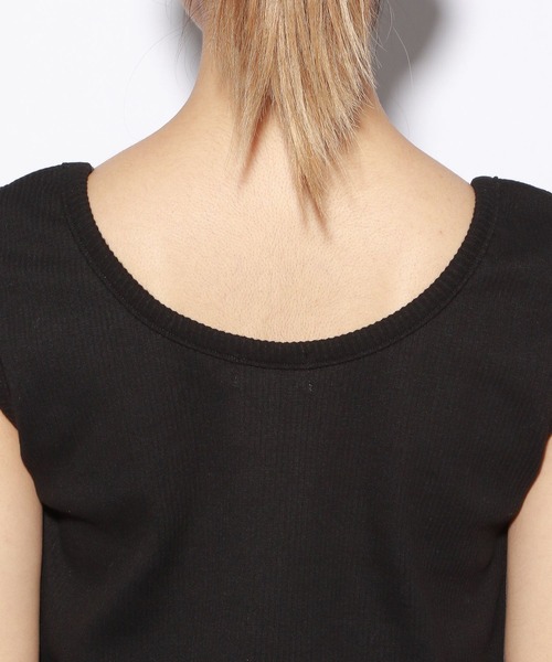 PBLIM（ページボーイリム）の「【PAGEBOYLIM】ロゴシシュウリブタンク（タンクトップ・レディース・ブラック/オフホワイト/ミント/イエロー・FREE）」の18枚目の写真