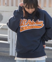 U.S. POLO ASSN. | ∴WEGO/別注 USPOLO サガラロゴ刺繍プルオーバー(スウェット)