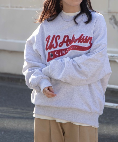 U.S. POLO ASSN.(ユーエスポロアッスン)の「∴WEGO/U.S.POLO ASSN.別注サガラロゴ刺繍プルオーバー(スウェット・メンズ・ダークグリーン/ネイビー/グレー系その他/ナチュラル・MEDIUM/LARGE)」の22枚目の写真