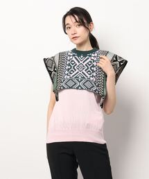 TOGA PULLA（トーガ プルラ）の「TOGA PULLA Jacquard knit top TP21