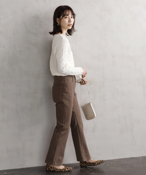 GeeRA(ジーラ)の「ワッシャーカットソープルオーバー(Tシャツ/カットソー・レディース・ブラック/グリーン/アイボリー/ピンク/イエロー・MEDIUM/X-LARGE/LARGE)」の10枚目の写真