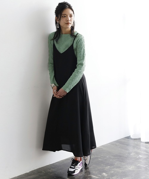 GeeRA(ジーラ)の「ワッシャーカットソープルオーバー(Tシャツ/カットソー・レディース・ブラック/グリーン/アイボリー/ピンク/イエロー・MEDIUM/X-LARGE/LARGE)」の12枚目の写真