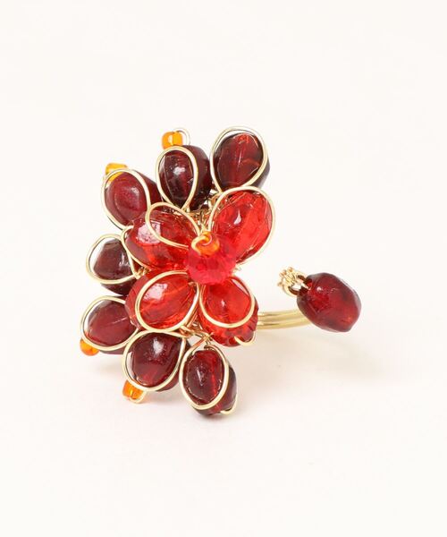 チャイハネ（チャイハネ）の「【チャイハネ】トルラムーンリング（リング・レディース・ブラック/レッド/オレンジ/グリーン・FREE）」の3枚目の写真