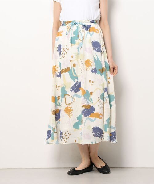 チチカカ（チチカカ）の「マルチペイントスカート（スカート・レディース・ブラウン/アイボリー・FREE）」の19枚目の写真