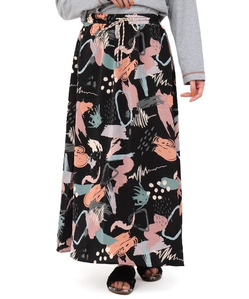 チチカカ（チチカカ）の「マルチペイントスカート（スカート・レディース・ブラウン/アイボリー・FREE）」の7枚目の写真