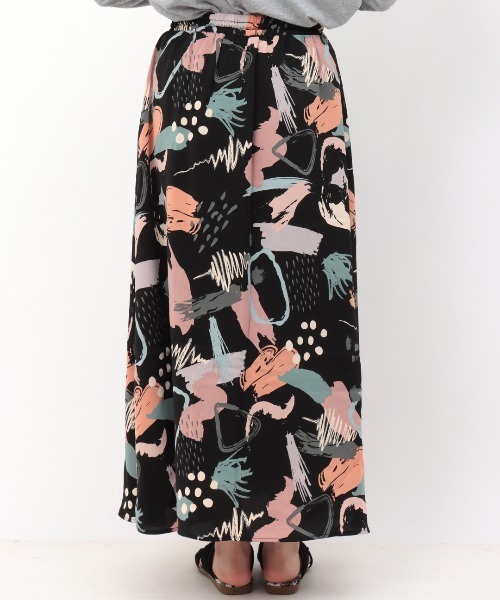 チチカカ（チチカカ）の「マルチペイントスカート（スカート・レディース・ブラウン/アイボリー・FREE）」の9枚目の写真