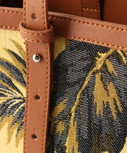 the dilettante（ザ・ディレッタント）の「【the dilettante / ザ ディッレタント】リーフプリントバッグ（トートバッグ・レディース・イエロー・FREE）」の13枚目の写真