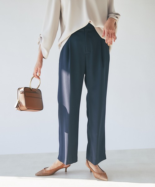 RIVE DROITE（リヴドロワ）の「ストレッチセミワイドパンツ（その他パンツ・レディース・ベージュ/ブルー/ネイビー・36/38）」の2枚目の写真