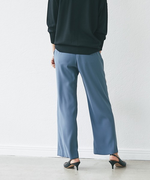 RIVE DROITE（リヴドロワ）の「ストレッチセミワイドパンツ（その他パンツ・レディース・ベージュ/ブルー/ネイビー・36/38）」の9枚目の写真