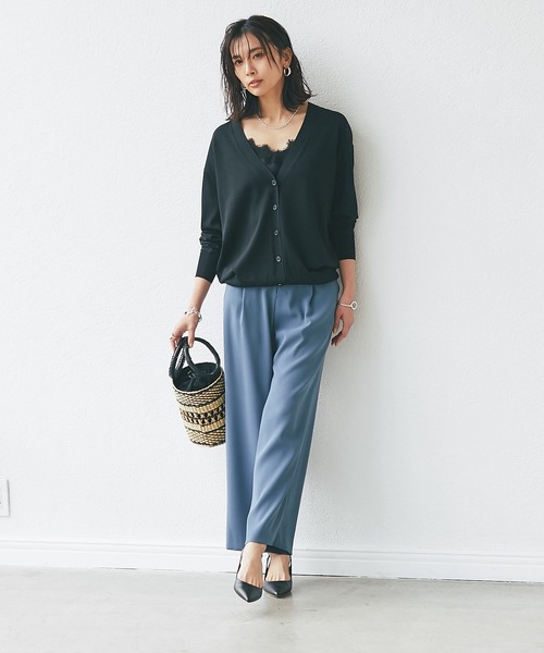 RIVE DROITE（リヴドロワ）の「ストレッチセミワイドパンツ（その他パンツ・レディース・ベージュ/ブルー/ネイビー・36/38）」の13枚目の写真