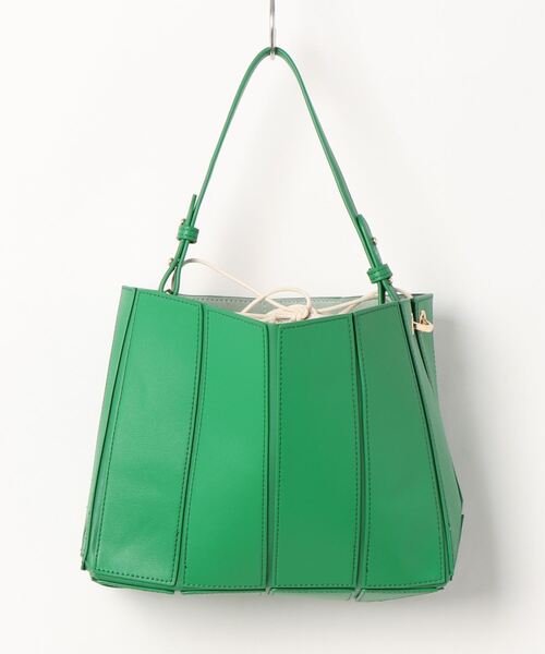 cache cache(カシュ カシュ)の「カシュカシュ cachecache / 折りたたみポータブルトートバッグ(トートバッグ・レディース・ブラック/パープル/ゴールド/グリーン/アイボリー/キャメル・FREE)」の8枚目の写真