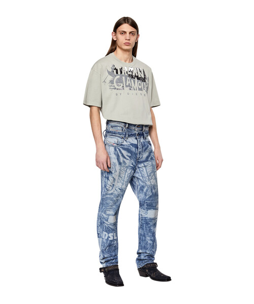 DIESEL（ディーゼル）の「メンズ Tシャツ パフプリント リラックスフィット（Tシャツ/カットソー・メンズ・ホワイト/ブラック/グレー/レッド・SMALL/MEDIUM/LARGE/X-LARGE/XX-LARGE/X-SMALL/XXX-LARGE）」の16枚目の写真