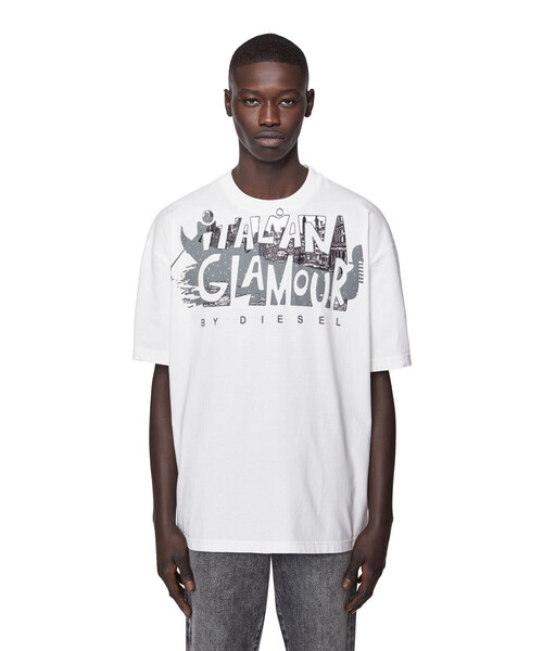 DIESEL（ディーゼル）の「メンズ Tシャツ パフプリント リラックスフィット（Tシャツ/カットソー・メンズ・ホワイト/ブラック/グレー/レッド・SMALL/MEDIUM/LARGE/X-LARGE/XX-LARGE/X-SMALL/XXX-LARGE）」の17枚目の写真