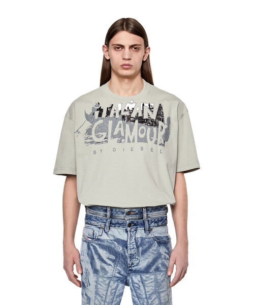DIESEL（ディーゼル）の「メンズ Tシャツ パフプリント リラックスフィット（Tシャツ/カットソー・メンズ・ホワイト/ブラック/グレー/レッド・SMALL/MEDIUM/LARGE/X-LARGE/XX-LARGE/X-SMALL/XXX-LARGE）」の18枚目の写真