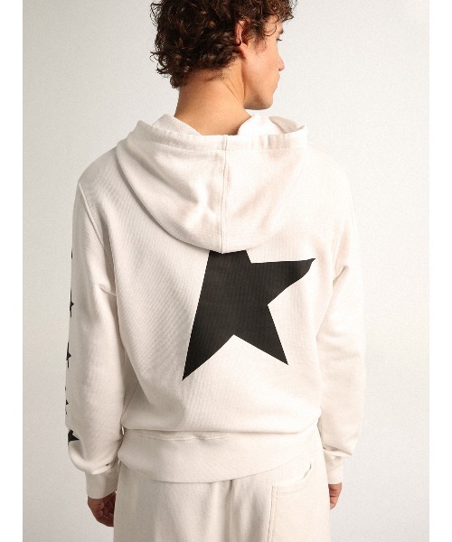 GOLDEN GOOSE（ゴールデングース）の「GOLDEN GOOSE Star Collection / REGULAR HOODIE MULTI STAR BIG BACK（パーカー・メンズ・ホワイト系その他/ブラック系その他・MEDIUM/LARGE）」の8枚目の写真