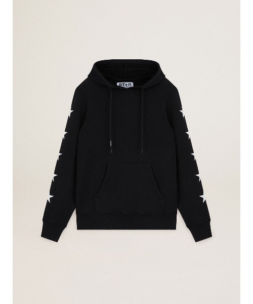 GOLDEN GOOSE（ゴールデングース）の「GOLDEN GOOSE Star Collection / REGULAR HOODIE MULTI STAR BIG BACK（パーカー・メンズ・ホワイト系その他/ブラック系その他・MEDIUM/LARGE）」の5枚目の写真