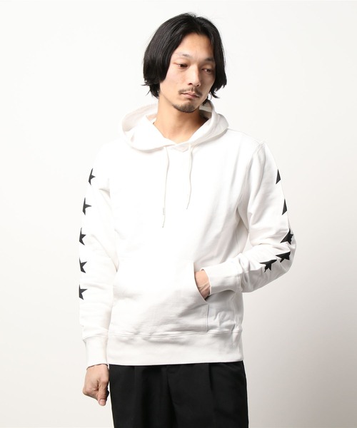 GOLDEN GOOSE（ゴールデングース）の「GOLDEN GOOSE Star Collection / REGULAR HOODIE MULTI STAR BIG BACK（パーカー・メンズ・ホワイト系その他/ブラック系その他・MEDIUM/LARGE）」の12枚目の写真
