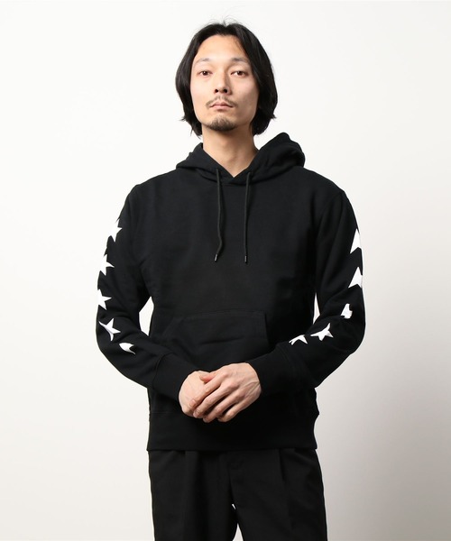 GOLDEN GOOSE（ゴールデングース）の「GOLDEN GOOSE Star Collection / REGULAR HOODIE MULTI STAR BIG BACK（パーカー・メンズ・ホワイト系その他/ブラック系その他・MEDIUM/LARGE）」の10枚目の写真