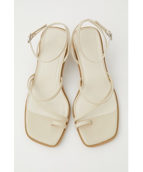 SLY（スライ）の「THIN STRAP THONG SANDAL ストラップ トングサンダル（サンダル・レディース・ブラック/ライトグリーン/アイボリー・SMALL/MEDIUM/LARGE）」の4枚目の写真