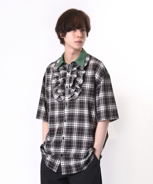 MILKBOY - MILKBOY フリルシャツ MILKBOY ブラウス シャツ FRILLED レディース メンズ : ZOZOTOWN
