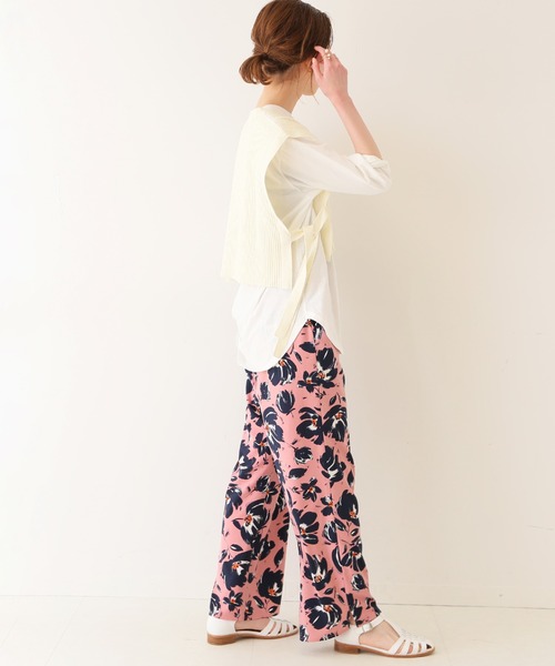 SLOBE IENA(スローブイエナ)の「コットンリネンサイドリボンジレ【手洗い可能】◆(ベスト・レディース・ナチュラル/ネイビー/スカイブルー・FREE)」の12枚目の写真