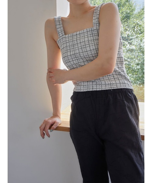 Ayla(アイラ)の「tweed tops(キャミソール・レディース・アイボリー・FREE)」の19枚目の写真