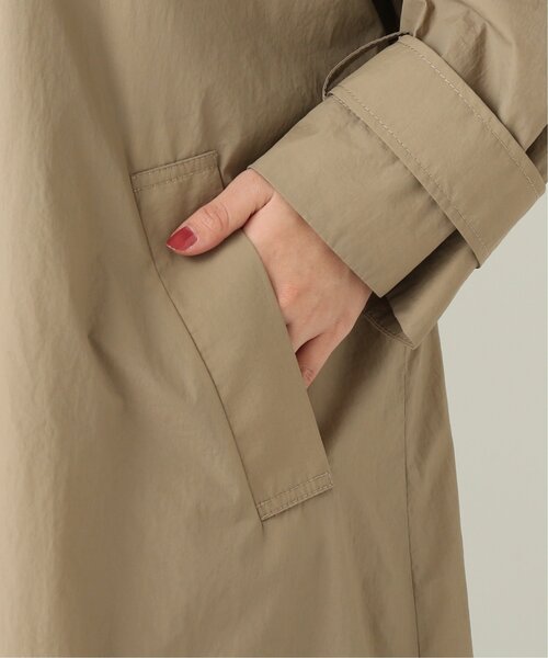 RAY CASSIN（レイカズン）の「ナイロンロングコート（ステンカラーコート・レディース・ベージュ/オフホワイト・FREE）」の20枚目の写真