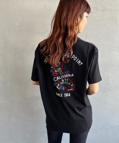 The Endless Summer（エンドレスサマー）の「[THE ENDLESS SUMMER/エンドレスサマー] 別注 べトジャン風 バック刺繍Tシャツ（Tシャツ/カットソー・レディース・ホワイト/ブラック・S/M/L/XL）」の21枚目の写真