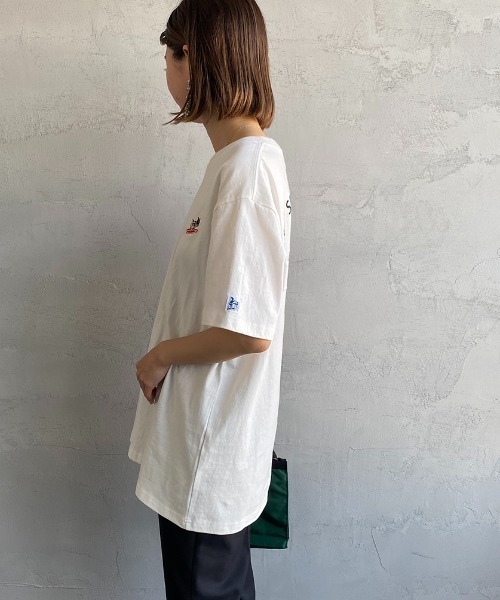 The Endless Summer（エンドレスサマー）の「[THE ENDLESS SUMMER/エンドレスサマー] 別注 べトジャン風 バック刺繍Tシャツ（Tシャツ/カットソー・レディース・ホワイト/ブラック・S/M/L/XL）」の10枚目の写真