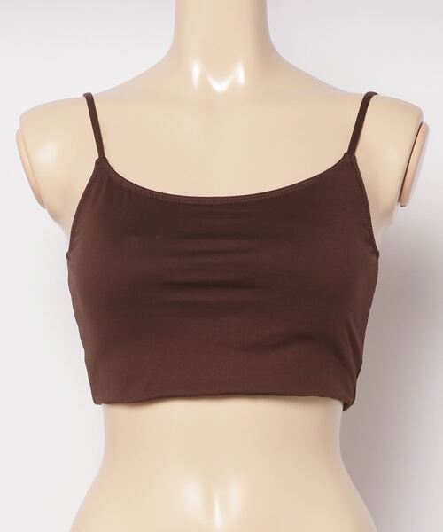 EGOIST(エゴイスト)の「EGOIST/エゴイスト 水陸両用ルーズシルエットフィットネスタンクトップ/無地ブラトップ付き/2点セット 24828(タンクトップ・レディース・ブラック/パープル/ブラウン・11号/9号)」の5枚目の写真