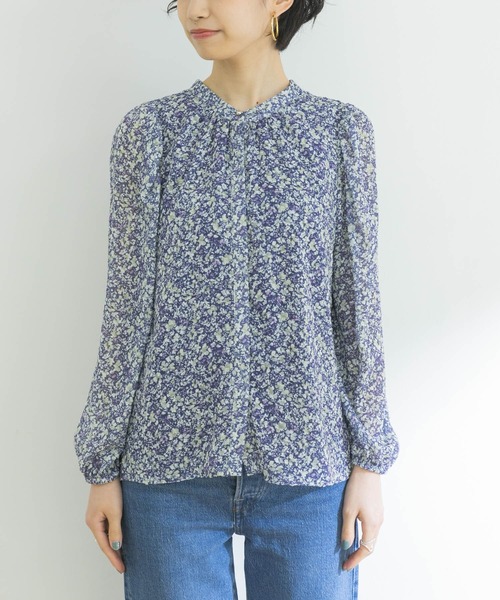 URBAN RESEARCH（アーバンリサーチ）の「フラワープリントブラウス（シャツ/ブラウス・レディース・ブラック/ブルー・FREE）」の20枚目の写真