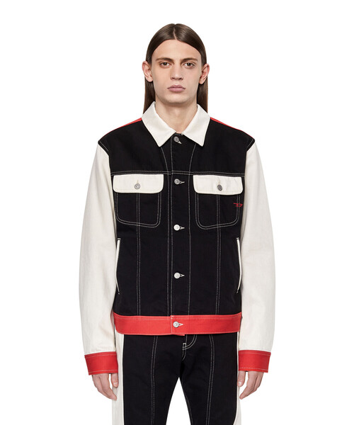 DIESEL（ディーゼル）の「DIESEL SS22 メンズ デニムジャケット カラーブロック（デニムジャケット・メンズ・ブラック・SMALL/MEDIUM/LARGE/X-LARGE/XX-LARGE/X-SMALL）」の8枚目の写真