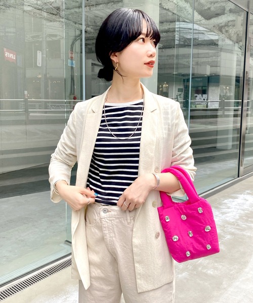 SHENERY（シーナリー）の「ビジューバッグ（トートバッグ・レディース・ブラック/ピンク/グリーン・FREE）」の20枚目の写真