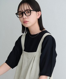 楊柳袖タックブラウス