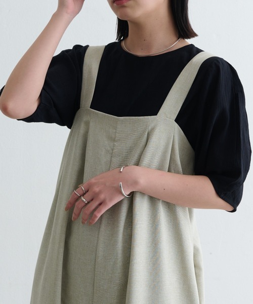 Aunt Marie's(アントマリーズ)の「楊柳袖タックブラウス(シャツ/ブラウス・レディース・ピンク/ブラック/ホワイト/グリーン/ライトパープル・FREE)」の8枚目の写真