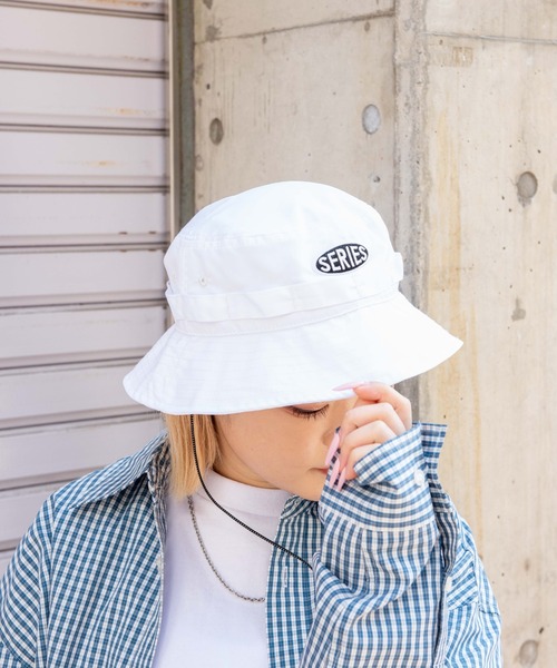 WEGO（ウィゴー）の「WEGO/ロゴサファリハット（ハット・レディース・ホワイト/ブラック/その他1・FREE）」の2枚目の写真