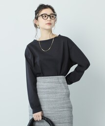 UNTITLED（アンタイトル）の「◆アルビニオーガニックコットンカットソー【マシンウォッシャブル】（Tシャツ/カットソー）」