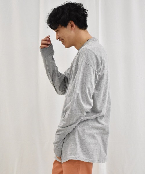 HUF(ハフ)の「<HUF/ハフ>スクエアロゴ長袖Tシャツ(Tシャツ/カットソー・メンズ・ホワイト/ブラック/グレー・M/L/XL)」の14枚目の写真