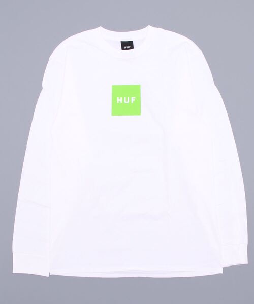 HUF(ハフ)の「<HUF/ハフ>スクエアロゴ長袖Tシャツ(Tシャツ/カットソー・メンズ・ホワイト/ブラック/グレー・M/L/XL)」の22枚目の写真