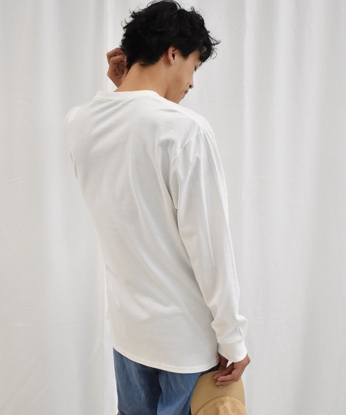 HUF(ハフ)の「<HUF/ハフ>スクエアロゴ長袖Tシャツ(Tシャツ/カットソー・メンズ・ホワイト/ブラック/グレー・M/L/XL)」の21枚目の写真