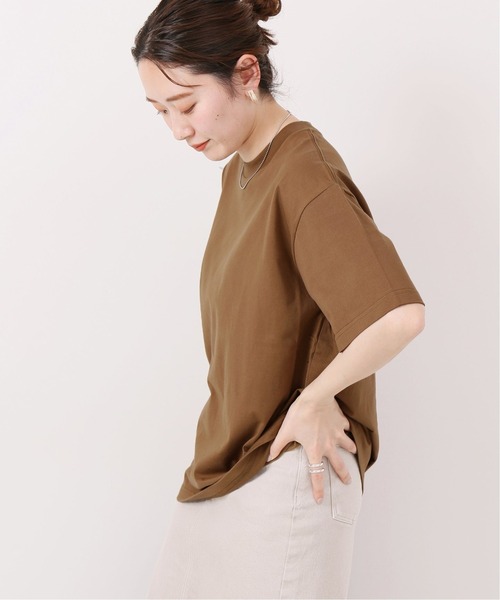 IENA(イエナ)の「【TRADITIONAL WEATHERWEAR】 BASIC Tシャツ(Tシャツ/カットソー・レディース・ネイビー/ホワイト/ブラウン/ブラック・FREE)」の13枚目の写真