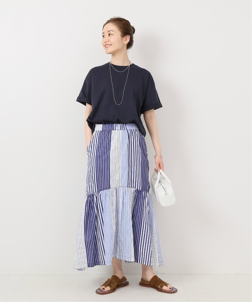 IENA(イエナ)の「【TRADITIONAL WEATHERWEAR】 BASIC Tシャツ(Tシャツ/カットソー・レディース・ネイビー/ホワイト/ブラウン/ブラック・FREE)」の14枚目の写真