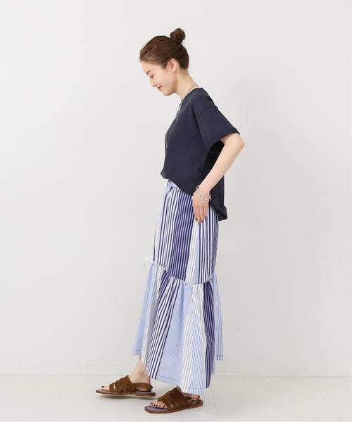 IENA(イエナ)の「【TRADITIONAL WEATHERWEAR】 BASIC Tシャツ(Tシャツ/カットソー・レディース・ネイビー/ホワイト/ブラウン/ブラック・FREE)」の8枚目の写真